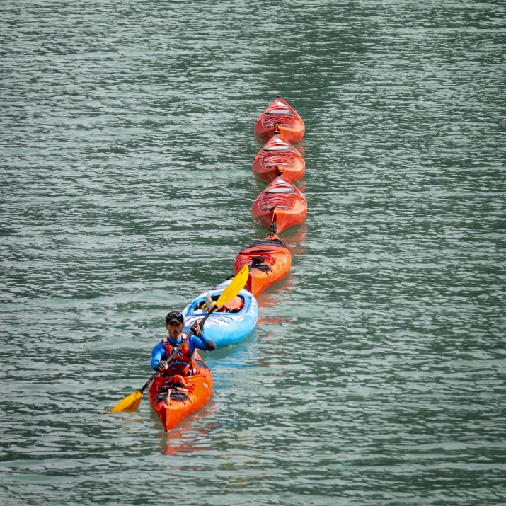 Trekking y kayak en el Congost de Mont rebei y pasarelas de Montfalcó